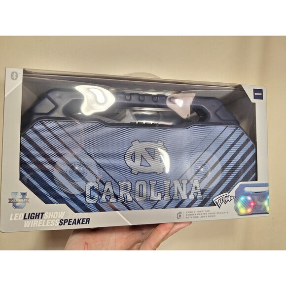 None. Other - UNC University Of North Carolina Tar Heels Shock Box LED Speaker *New In Box*